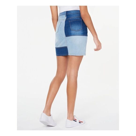 Tommy Hilfiger Patchwork Denim Mini Skirt - Picture 2 of 9